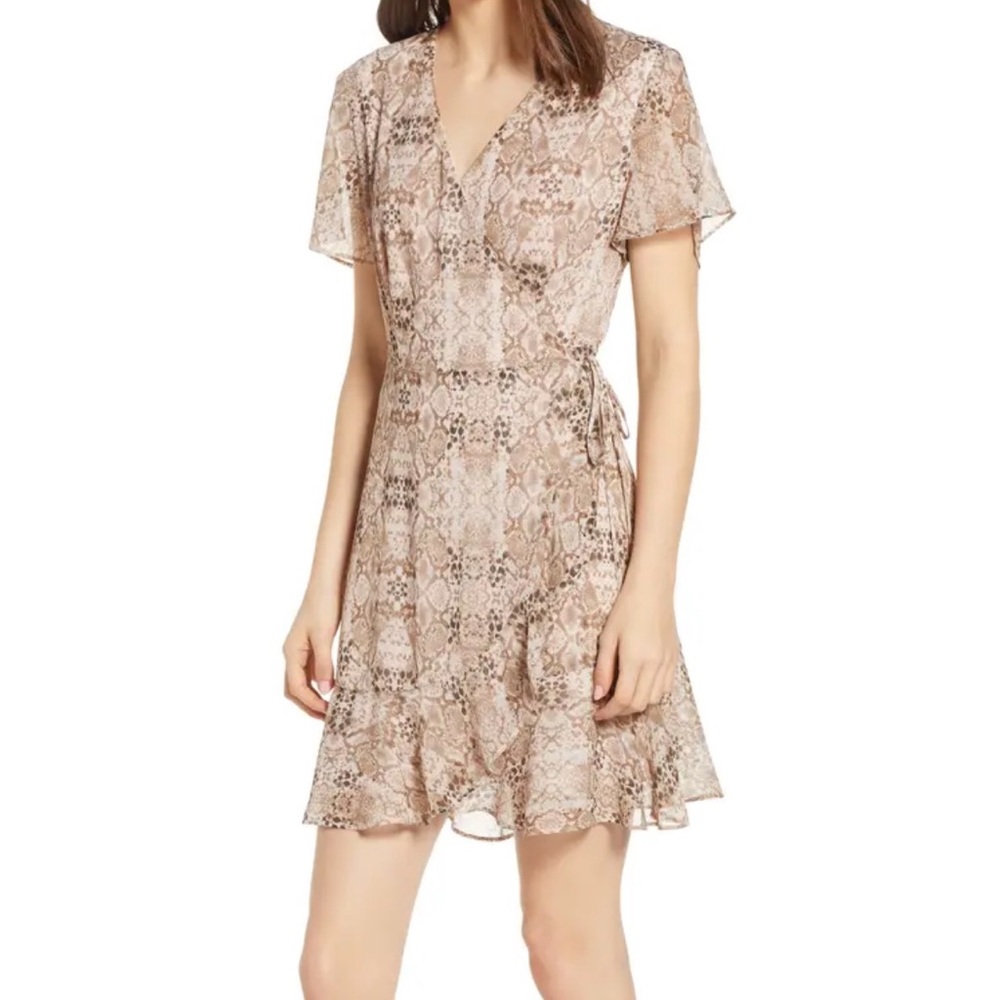 Snakeskin Wrap Dress